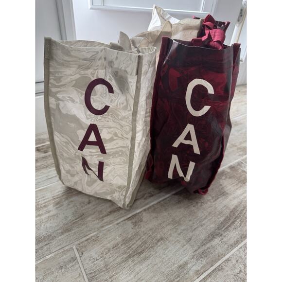 Lululemon Canada Olympics 2022 Red & White Reusable Large Totes Limited Edition - Picture 4 of 5